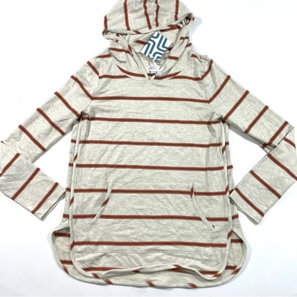 New Market & Spruce Milania French Terry Hooded Shirt - Picture 1 of 7